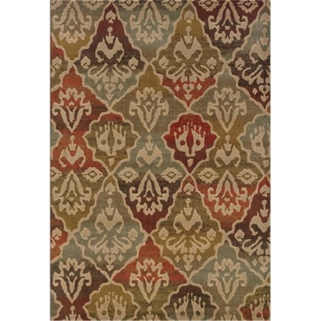 Sphinx By Oriental Weavers Area Rugs, Casablanca 4442C 10X13 Rectangle - Multi/ Beige-Nylon/Polyp C4442C300390ST